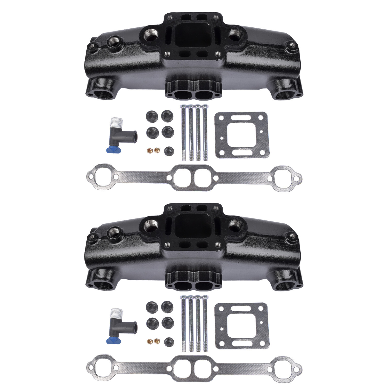 2Pcs Exhaust Manifold 860246Q11 for Mercruiser Marine 5.0 305 5.7 350 1983-2002