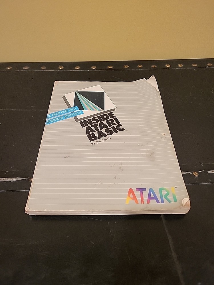 INSIDE ATARI BASIC By Bill Carris  Atari Vintage Manual 400/800/XL/XE  Preowned