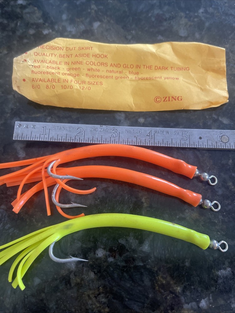zing precision cut surgical tubes with hooks Fluorescent Orange And Chartreuse