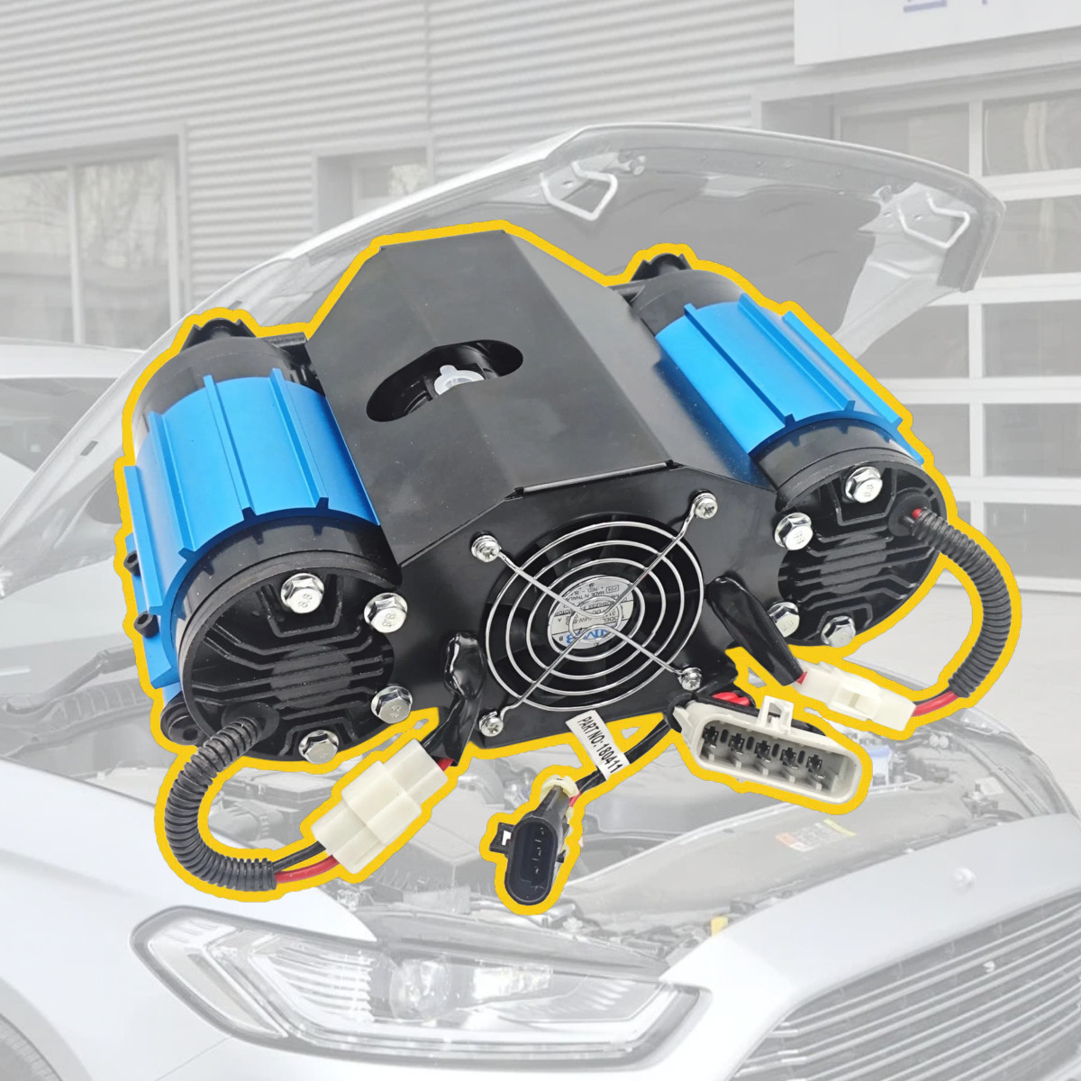 Twin Motor On-Board Universal Air Compressor Lot 12V Replacement for CKMTA12 NEW