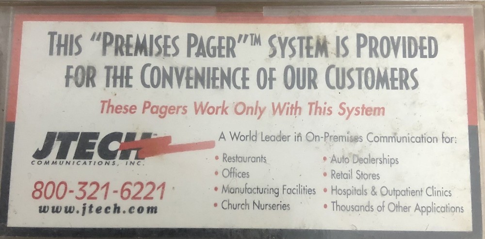 JTech Communications Premises Pager System & 26 Pagers