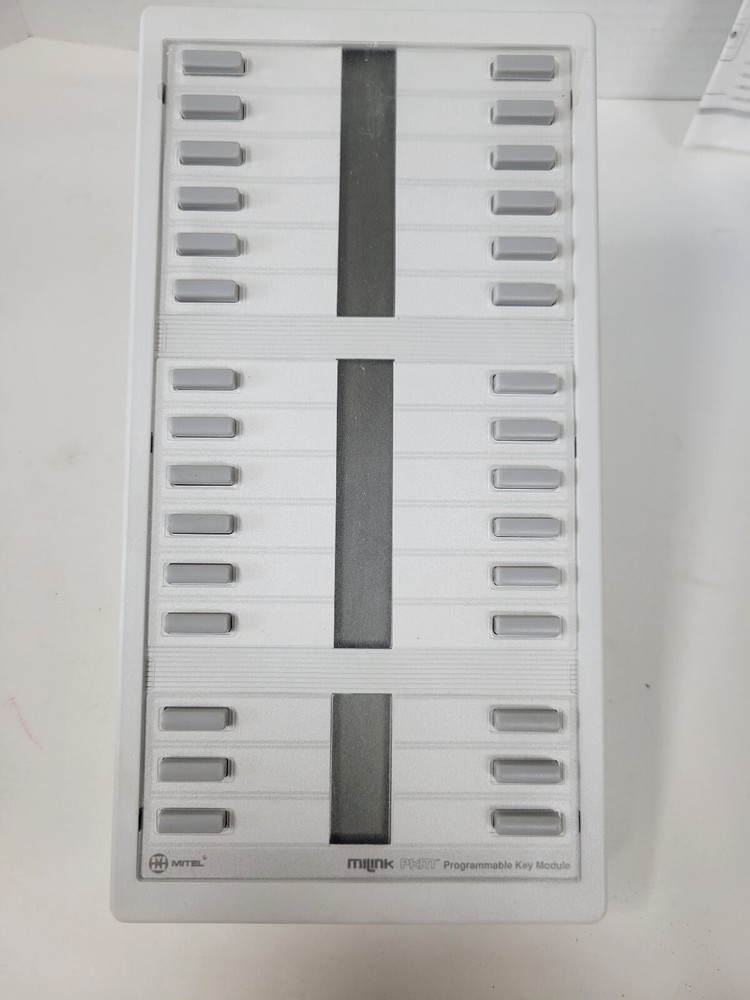 NOS - Mitel MiLink Programmable Key Module (9112-200-000-NA) White