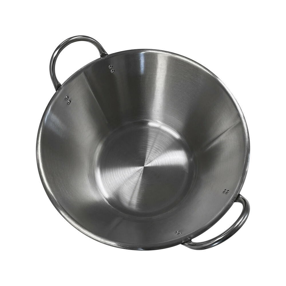 Cazo Grande Para Carnitas Large 25"W x 13"D Stainless Steel Caso Carnitas Comal