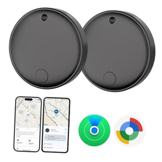 Smart 2 Black Key Finder Tracker Tags for Android & iOS
