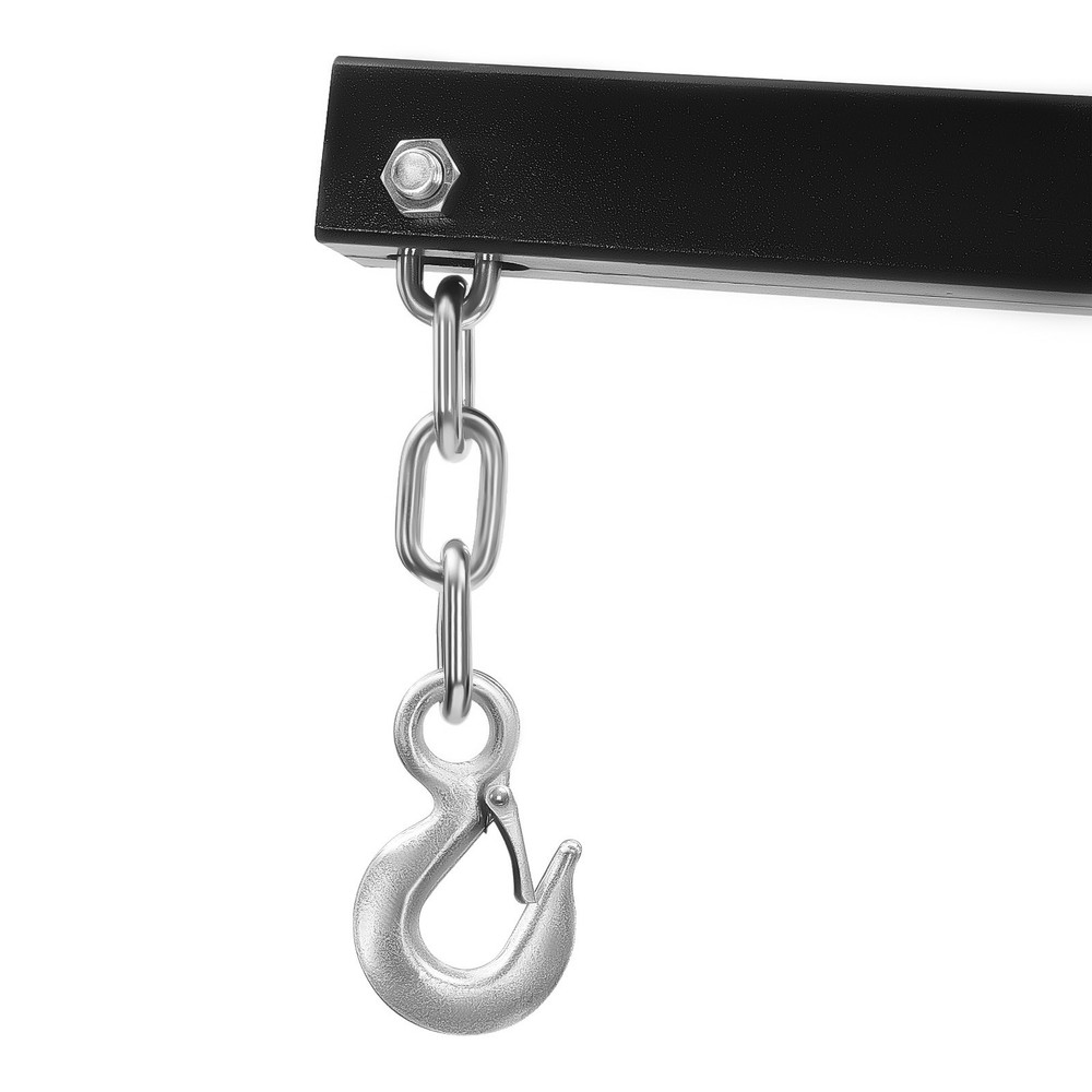 2 Ton Folding Engine Hoist Crane with Adjustable Height and Easy Mobility