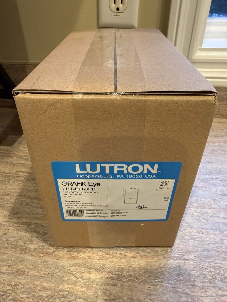 Lutron LUT-ELI-3PH Grafik Eye Emergency Lighting Interface 3-Phase Detector NEW