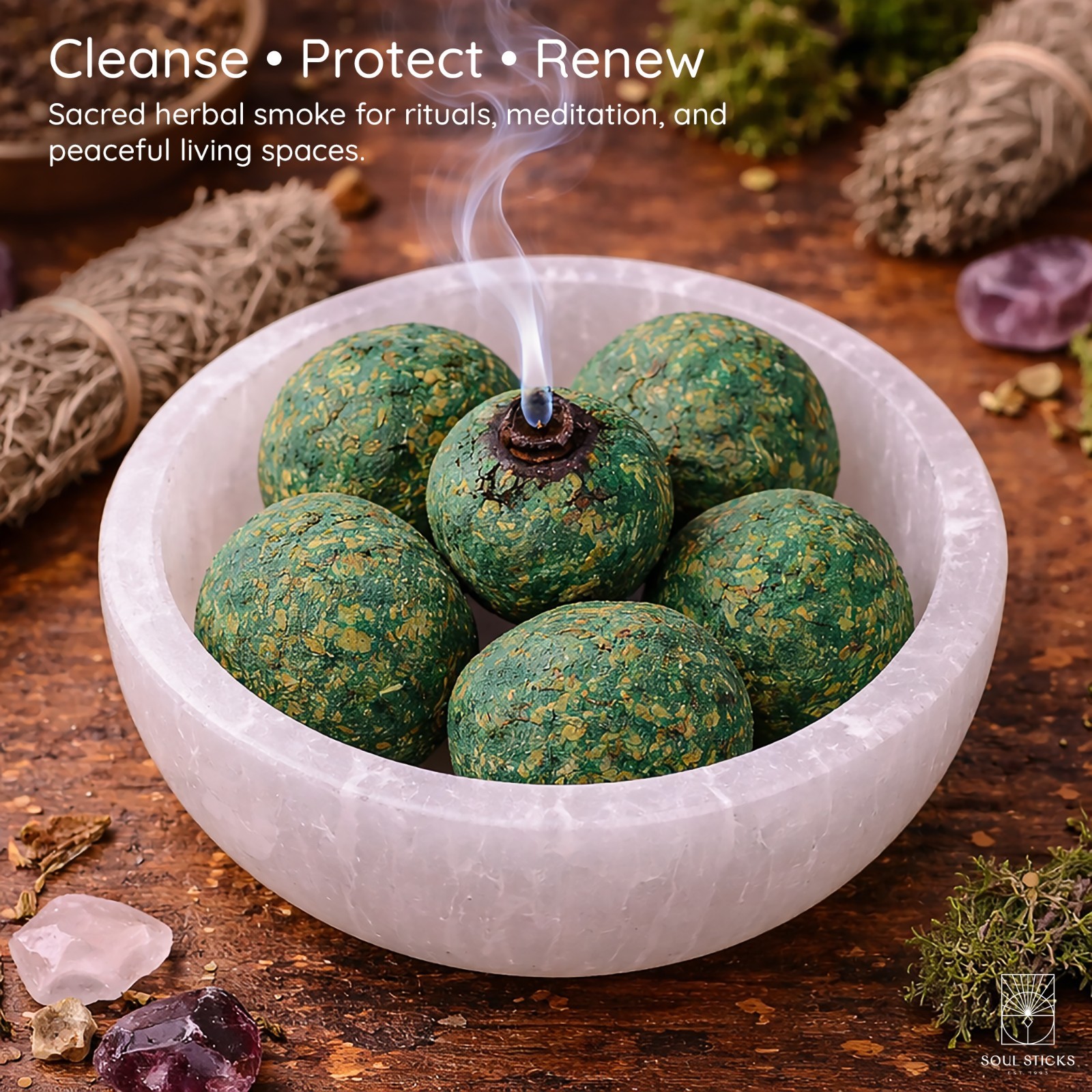 Sweetgrass Braids Smudge Bombs 5 Pack | Smudging | Cleansing