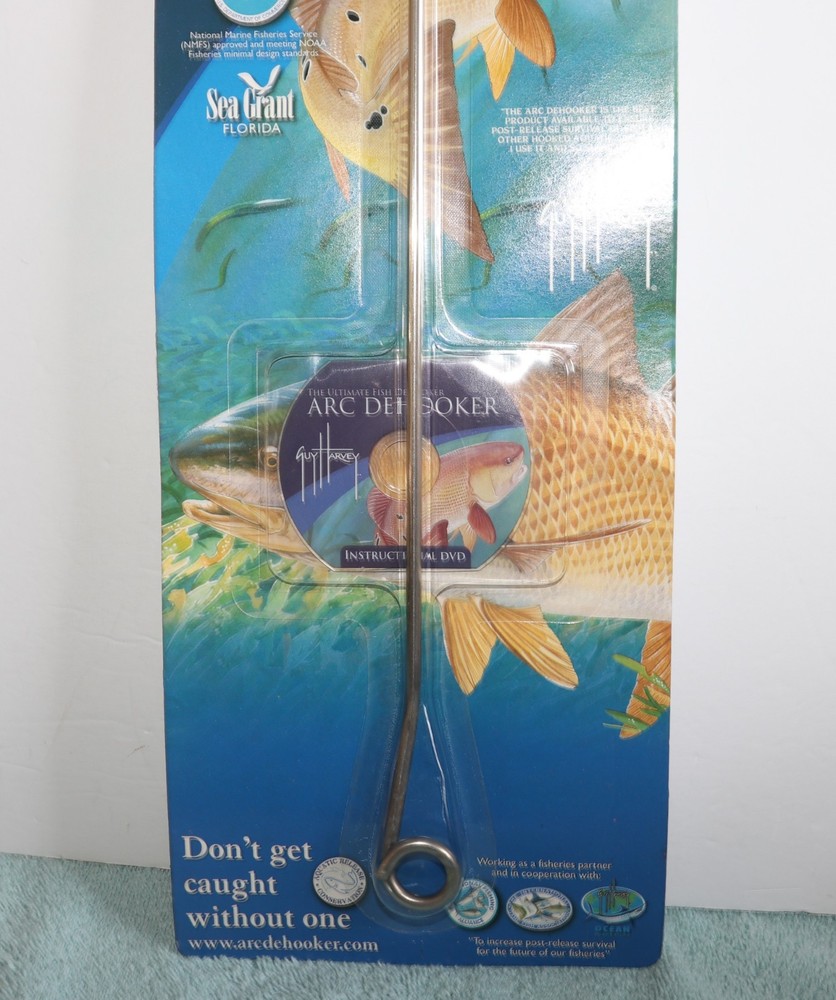 ARC DEHOOKER 16” PAN FISH ULTIMATE FISH DEHOOKER + Instructional DVD NEW