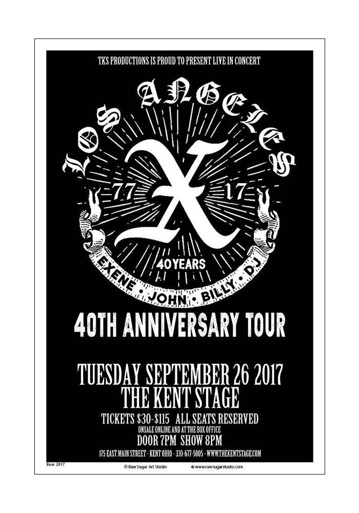X 2017 Kent Concert Poster