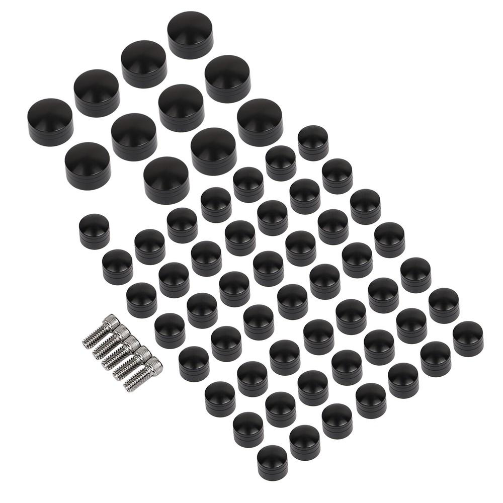 61pcs Topper Engine Head Bolt Covers For Harley Softail Custom FXSTC 07-17 2016