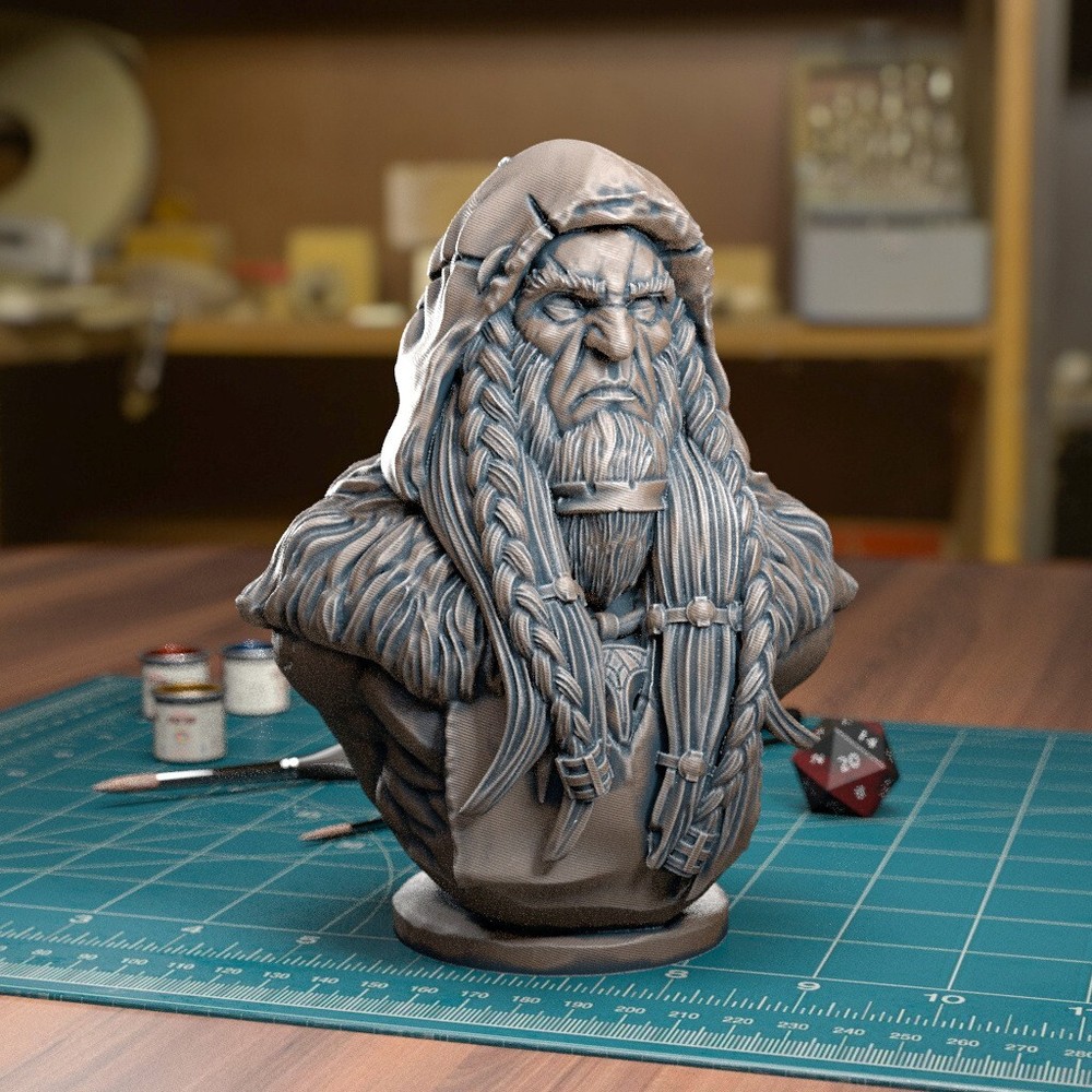 Druid Bust - Resin Miniature | Tabletop Games