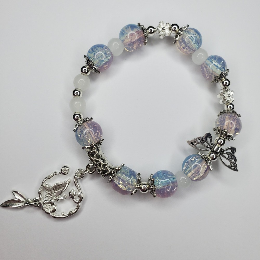 Hand crafted artisan unique gemstone bracelet