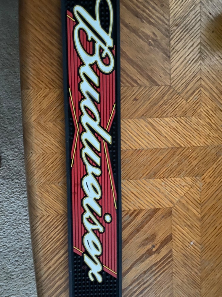 Budweiser 24” Rubber Bar Mat