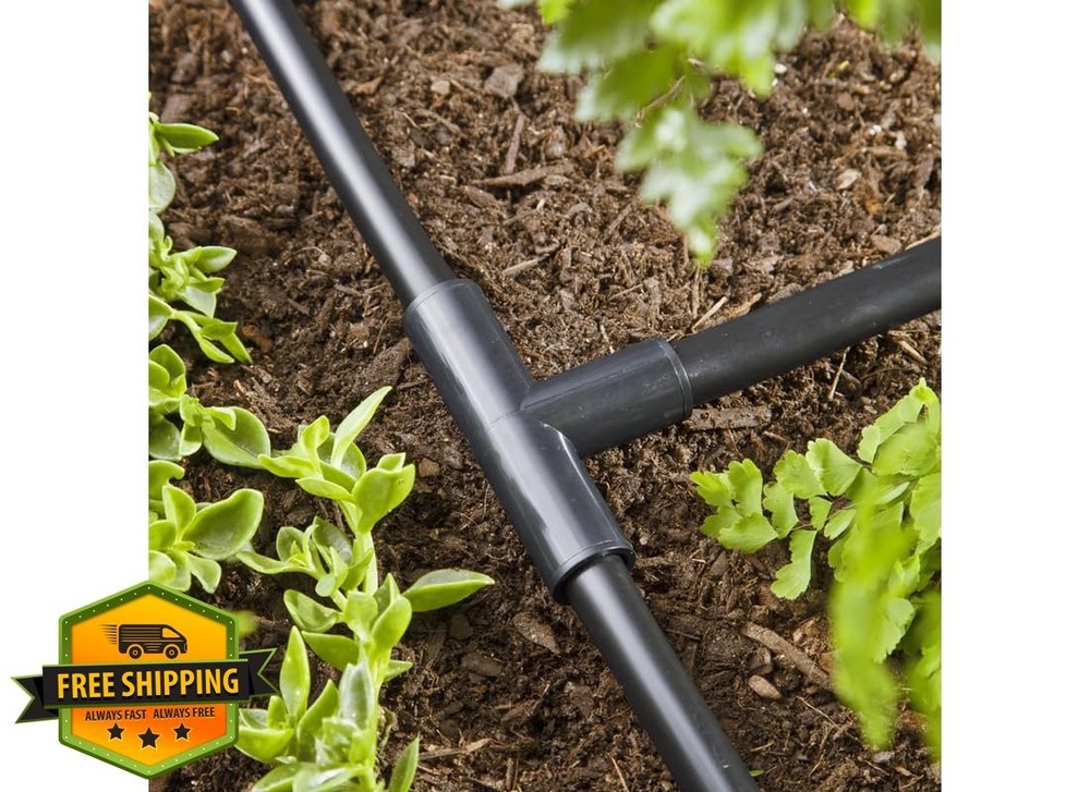 Raindrip 5/8-Inch Compression Tee Drip Irrigation Fitting Black