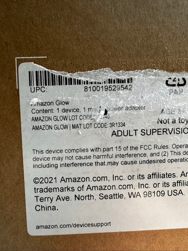 Amazon Glow 8 inch Interactive Projector - Black (B07PY56LKV