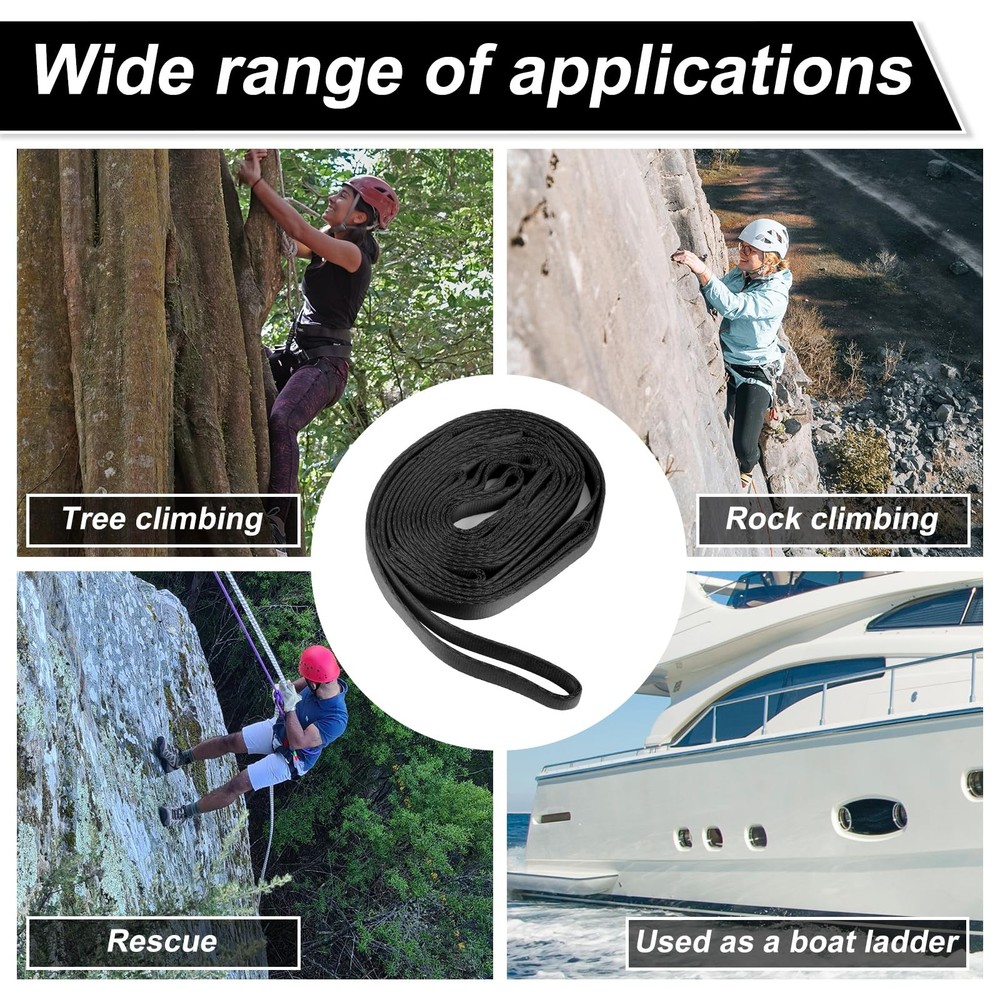 Gosknor 3 Step Hunting Climbing Aider, Portable Tree Steps Medium, Black
