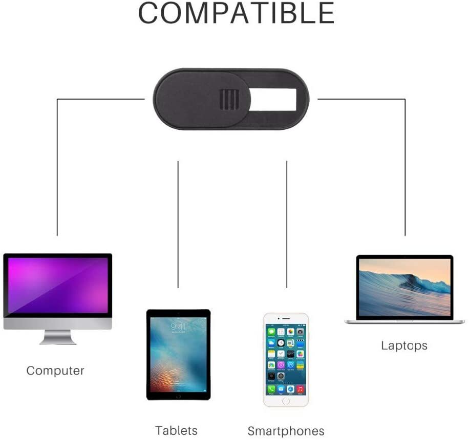 6PCS Large Medium Small WebCam Cover Slide Camera Privacy Security Protect