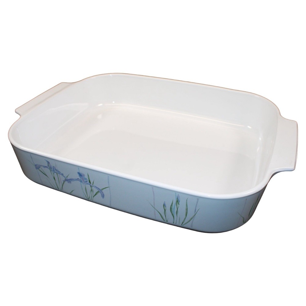 Vintage Corning Ware "Shadow Iris" (A-21-B) Lasagna Open Roaster Baking Dish