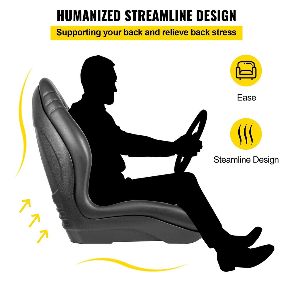 Streamlined Design Skid Steer Seat for Long Duration Operation
