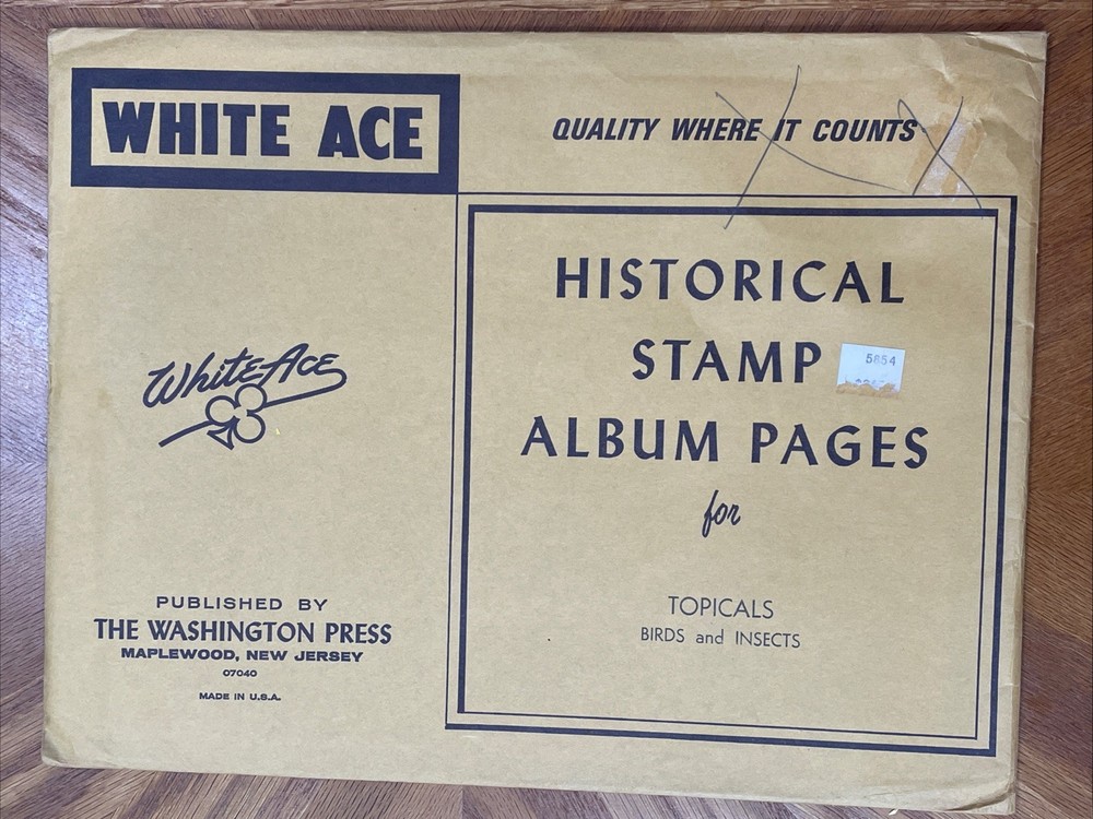 White Ace Stamp Supplement Topical Blank Pages For Birds And Insects Issues
