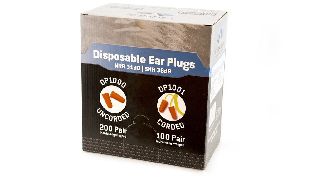 Disposable Uncorded Earplugs 200 Per Box,Orange