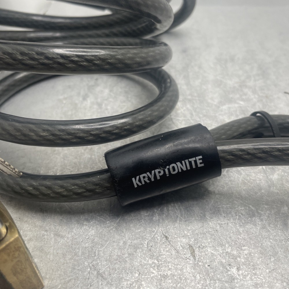 Kryptonite Security Cable With Locks And Keys Master Lock & Ultra Lock Bike