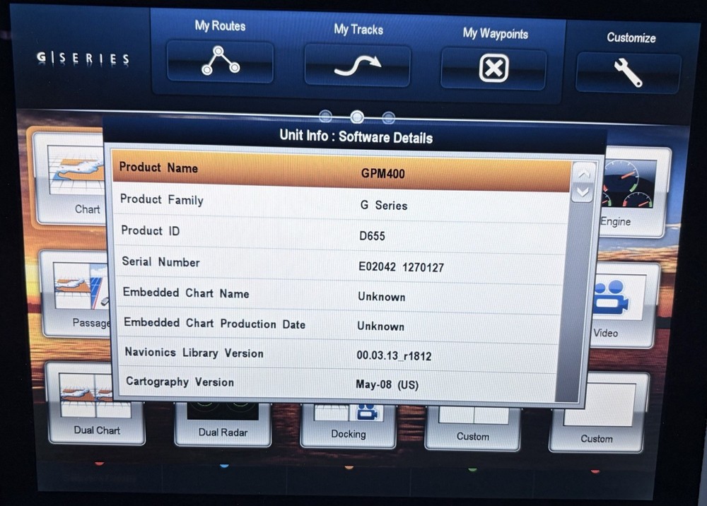 Raymarine G-Series Black Box Processor GPM400 E02042 - Card Reader Not Working