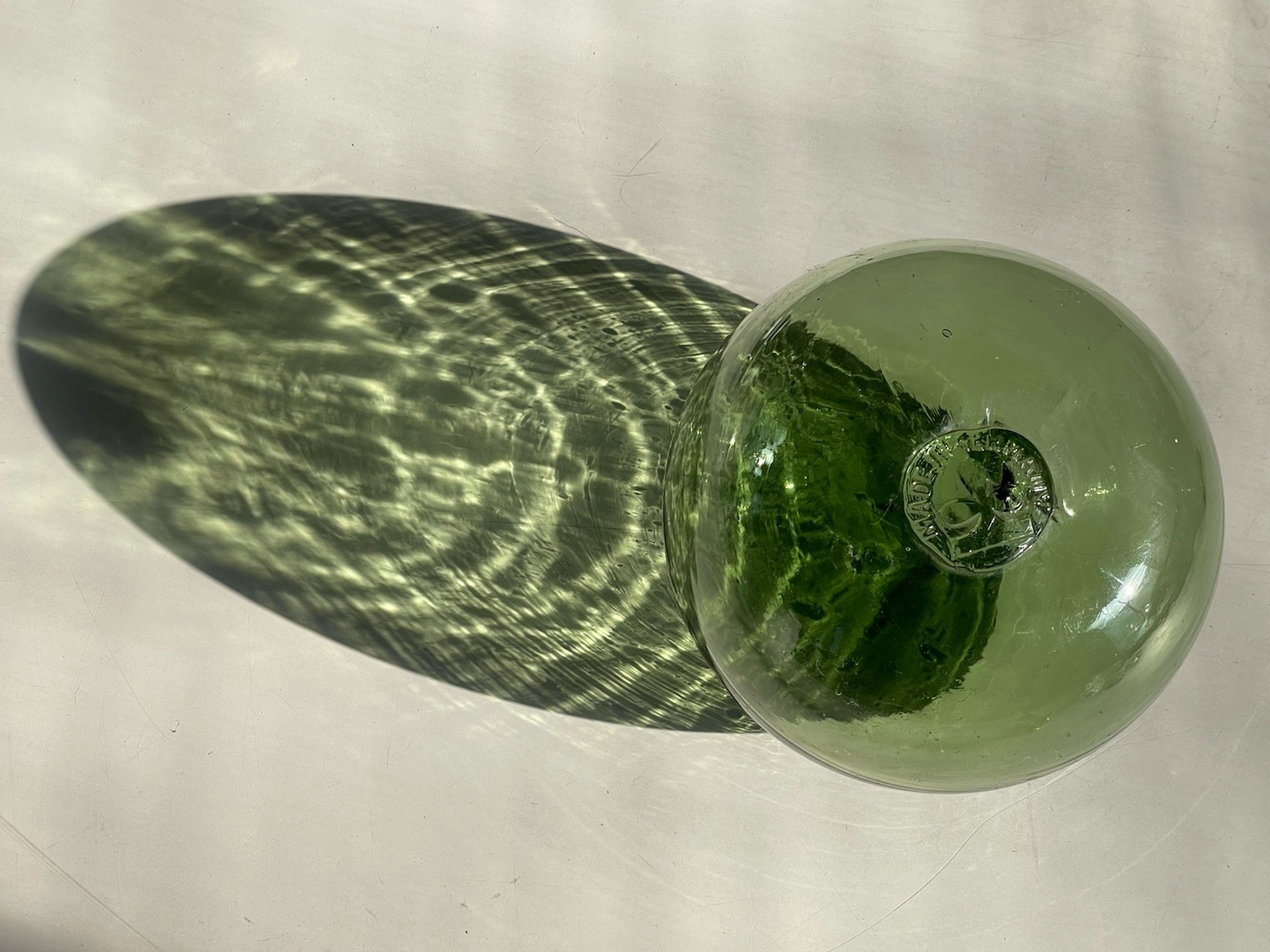 Vintage Green Glass Fishing Float German Heye Glas Atlantic Ocean Decor Find