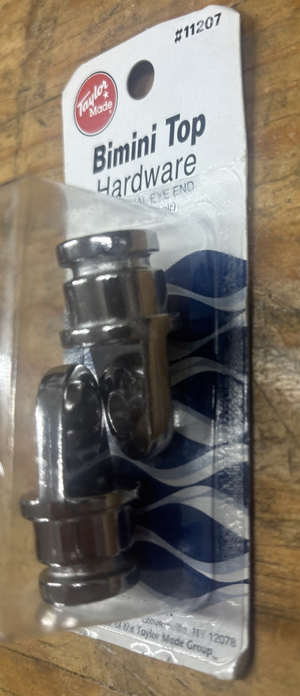 Taylor Made 11207 Bimini Eye End Chromed 7/8" 2 pack