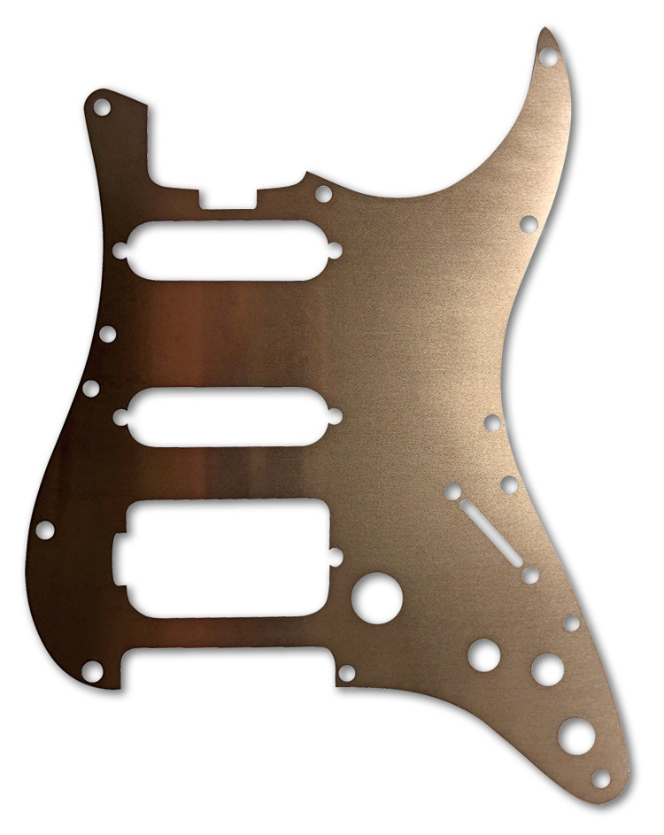 .006” FAT HSS Strat Stratocaster Pickguard Shield - Copper