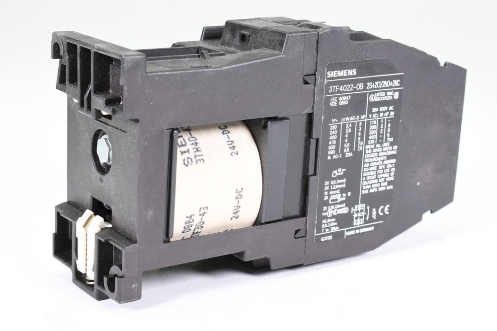 SIEMENS 3TF4022-0BB4, Contactor