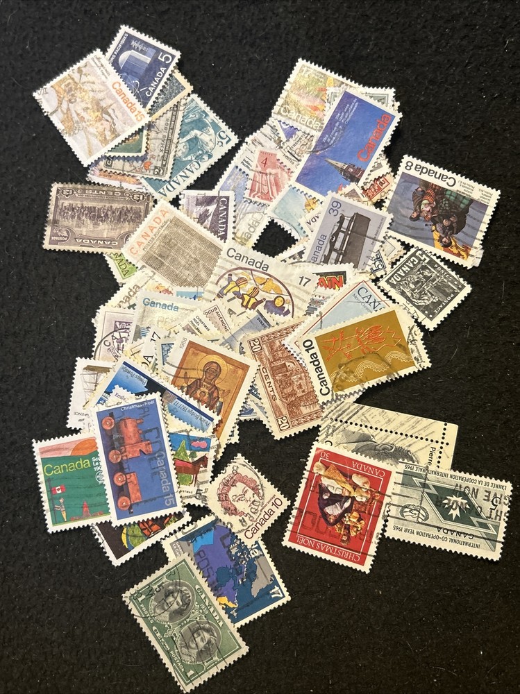 10pc Canada Post Postage Stamps Canceled
