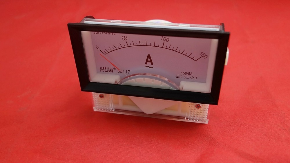 1PC AC 0-150A Analog Ammeter Panel AMP Current 69L17 with mounting bezel