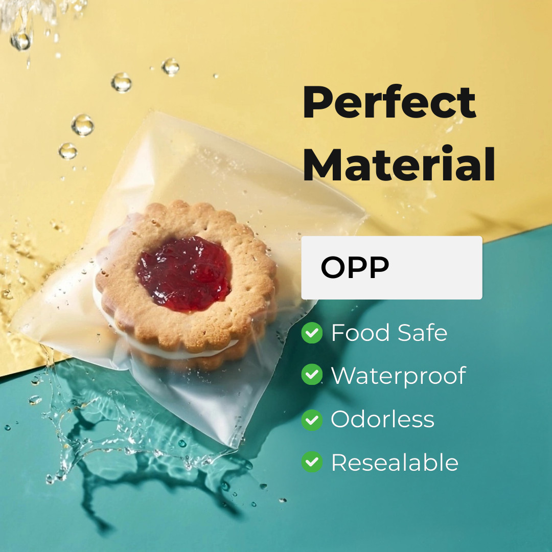 100 2 1/4 x 3 1/2 Clear Cello Self Sealable Bag Cellophane Plastic Packaging