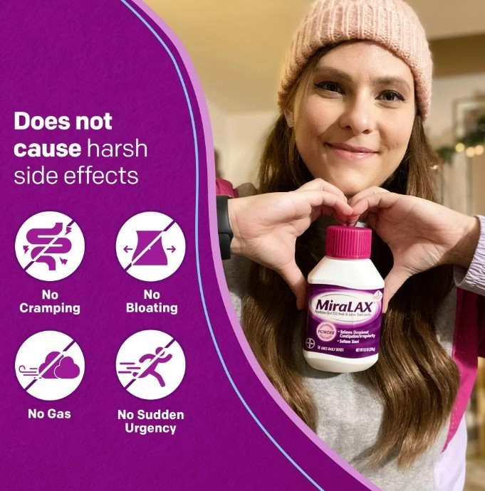 MiraLAX Laxative Powder 34 Daily Doses X2 - 20.4 Oz Each - Exp 5/2027