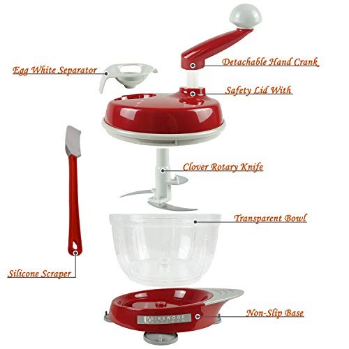 KIRKWOOD KITCHEN Multi-function Manual Food Processor Kitchen Meat Grinder
