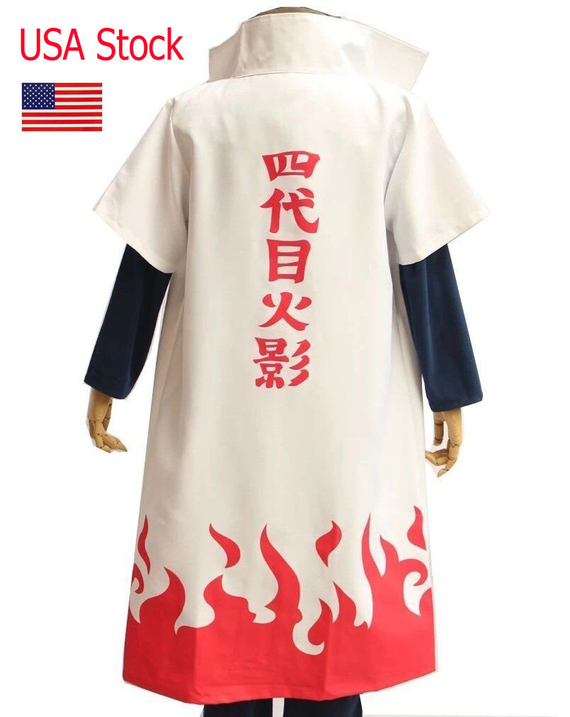 Fourth Hokage Namikaze Minato Cosplay Costumes Uniform / Cloak