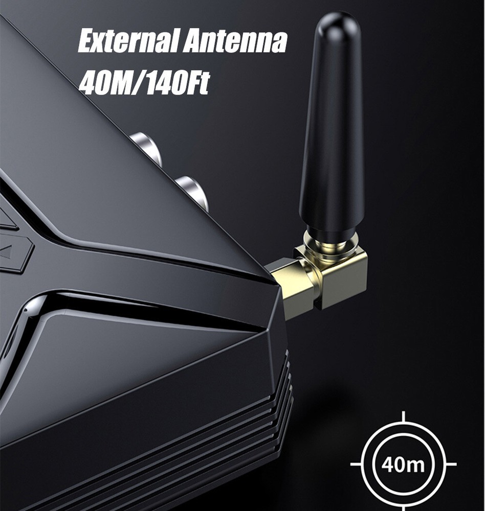 Long Range Bluetooth Audio Transmitter Receiver HiFi Music Adapter 3.5mm AUX RCA