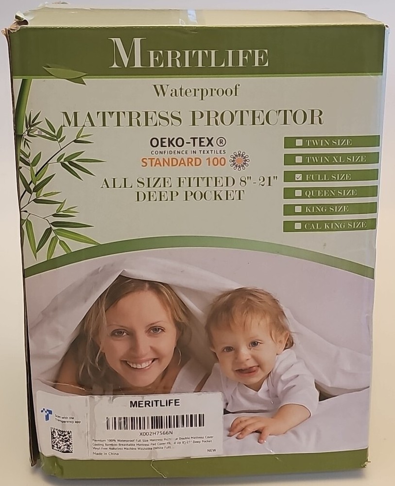 FULL Size Waterproof Bamboo Mattress Protector Bedding Breathable Deep Pockets
