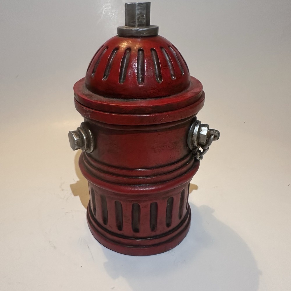 Fire Hydrant Wood Tinker Box - Firefighter Gift Holiday