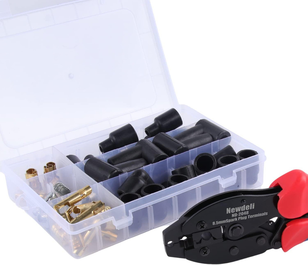 25-Piece Ratchet Spark Plug Wire Crimper Tool Set