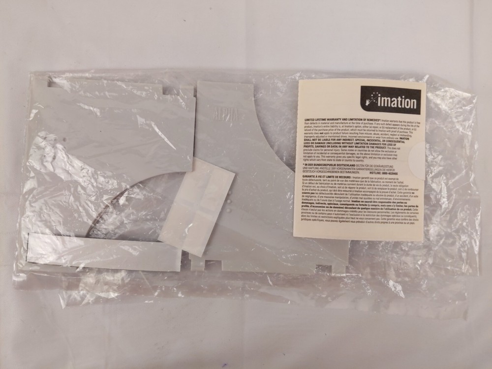 Alpha 2 Row Floppy Disk Holder Caddy + Pink Portable Clamshell Case + Labels