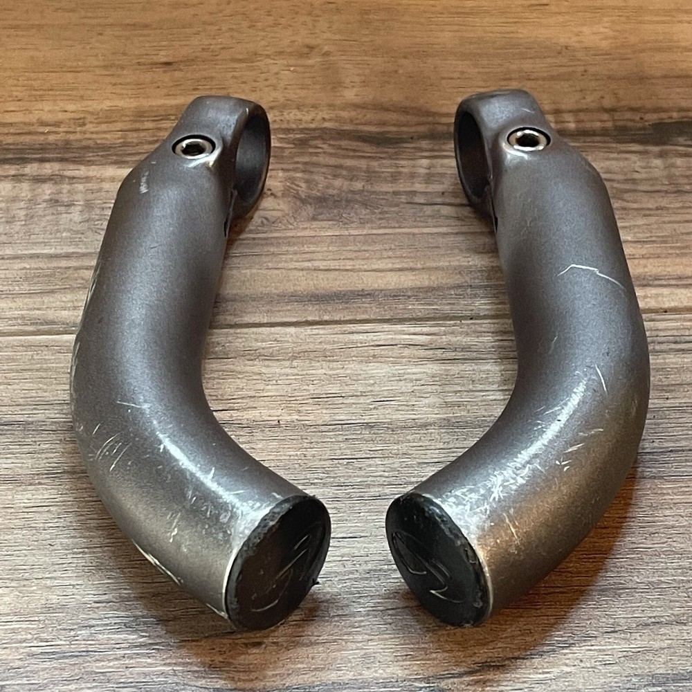 Icon Trek Gray Anodized Bar Ends Oversized Short Bend