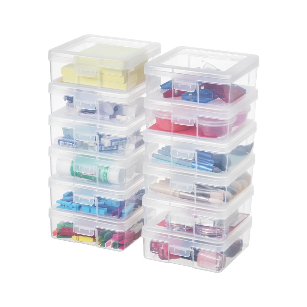Small Plastic Storage Containers Clear Arts & Crafts Storage Boxes & Organize...