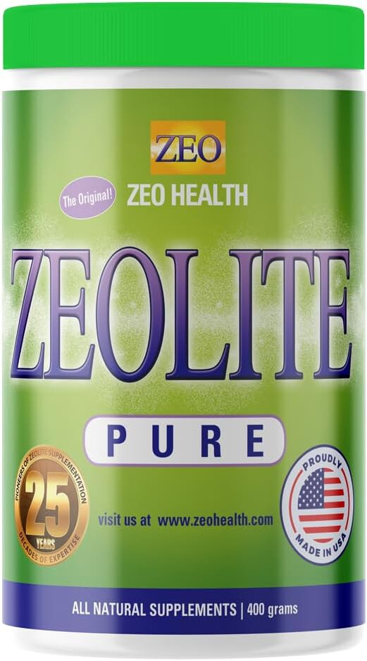 Zeo Health Zeolite Pure Mineral Clay - 400 gm, Whole Body Detoxification Support