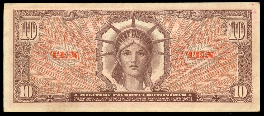 Series 641 Military Payment Certificate MPC $10 *Replacement Note!*