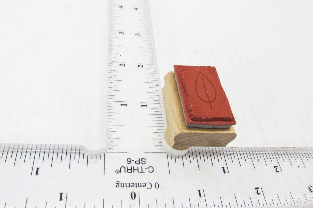 Charcoal Leaf Rubbing Rubber Stamp - Stamp Set G194