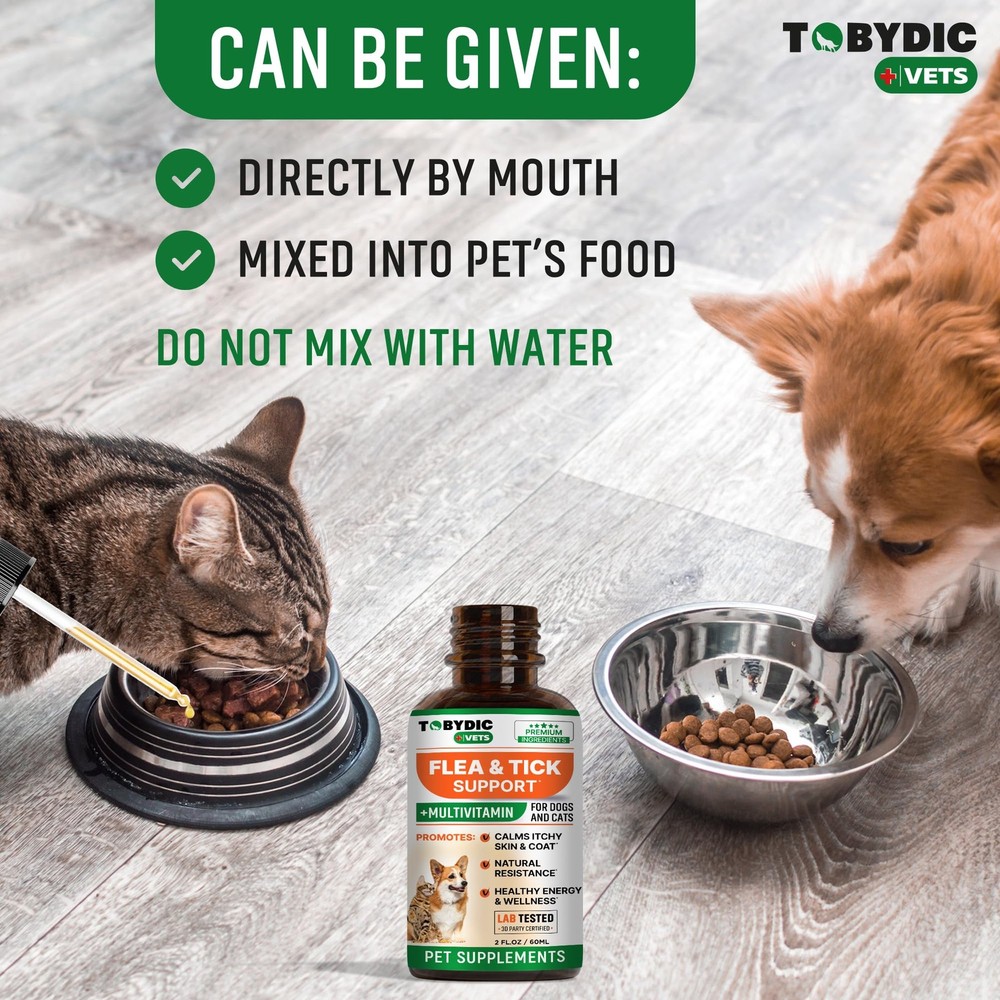flea & tick prevention support - oral flea natural control & treatment for do...