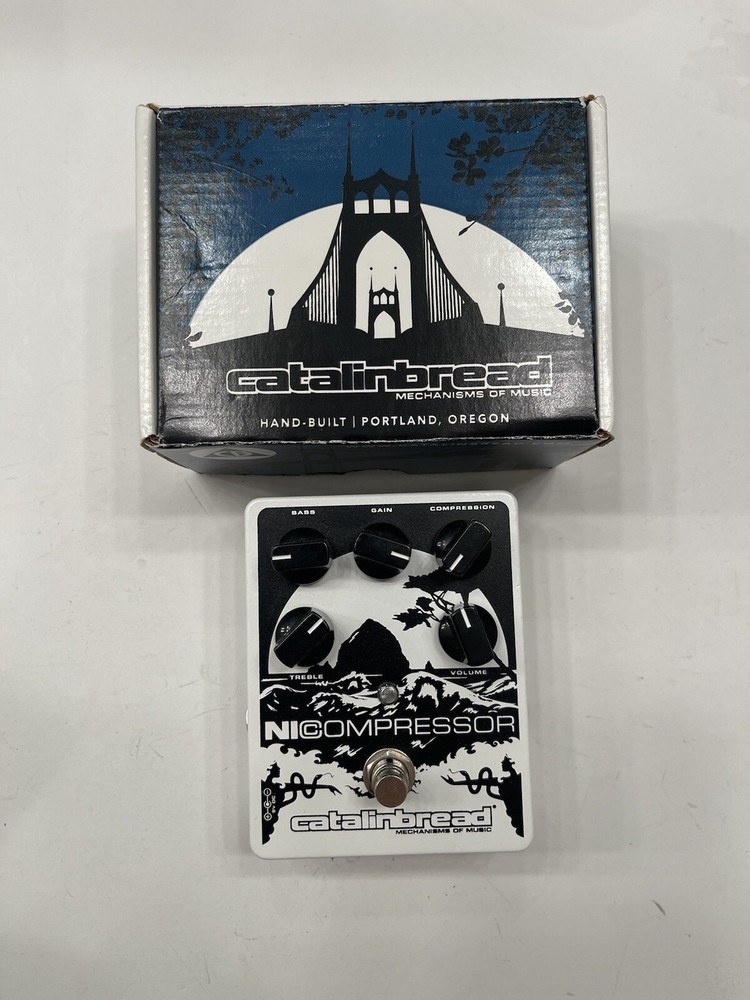 Catalinbread NiCompressor Analog FET Compressor Guitar Effect Pedal + Box