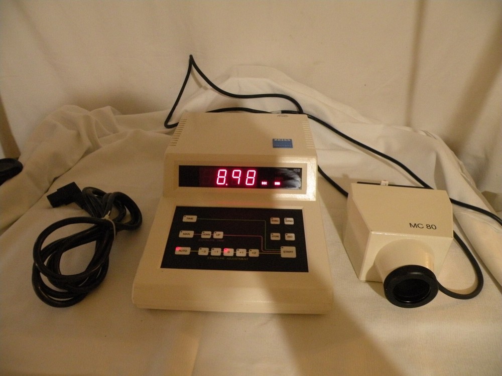 Carl Zeiss MC-80 Microscope Camera Exposure Controller w/ Camera, Cord & Cable